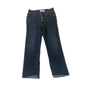 J.Crew Denim Women's Raw Hem Crop Denim Jeans - 26P